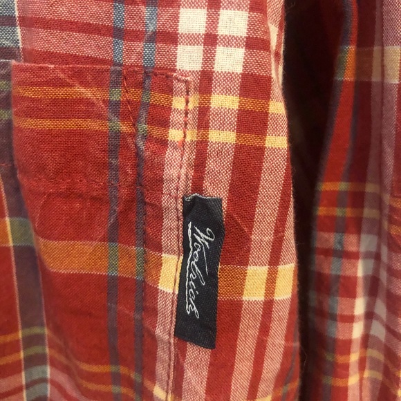 Woolrich Men Burnt Orange Stripe Casual Sh… - Picture 4 of 8